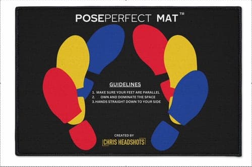 Customer video review of PosePerfect Mat™ by Chris Headshots